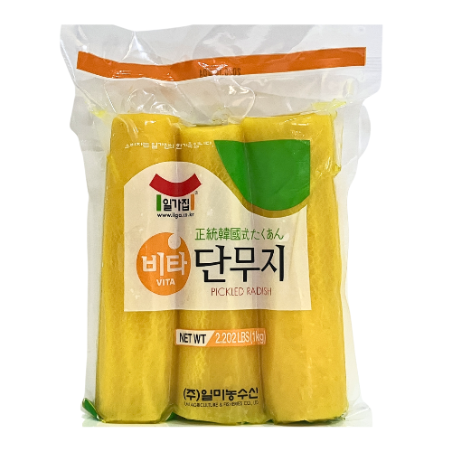 일가집) 단무지 스시용 3입통 황/백 _ PICKLED RADISH FOR SUSHI 1KG-3P