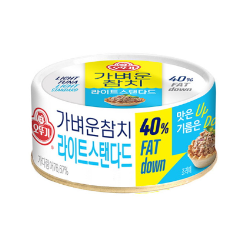오뚜기) 가벼운참치 더마일드/라이트스탠다드_CANNED TUNA MILD/LIGHT STANDARD