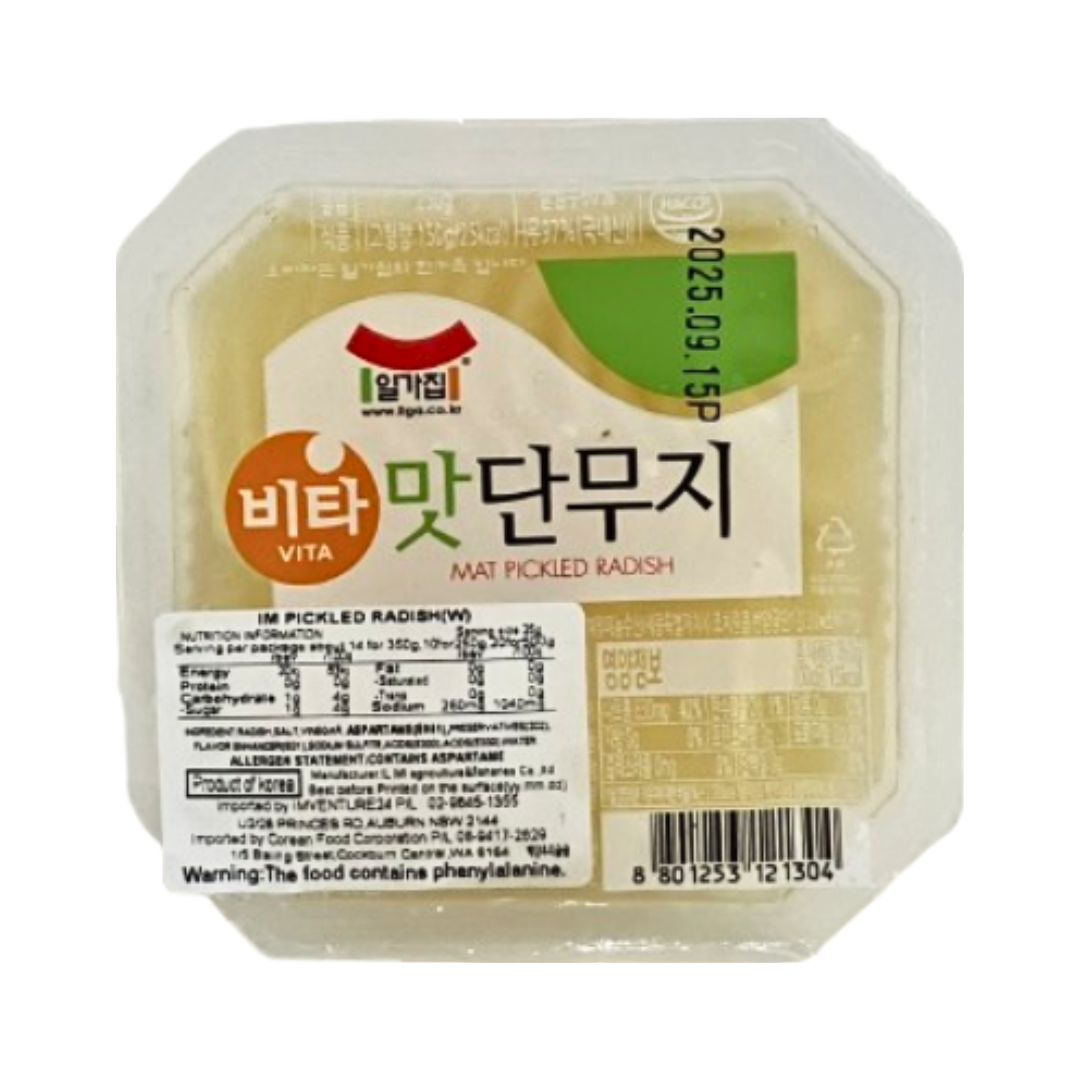 일가집) 맛단무지 (반찬용 슬라이스) 황/백_ SLICED RADISH FOR DISH 250G