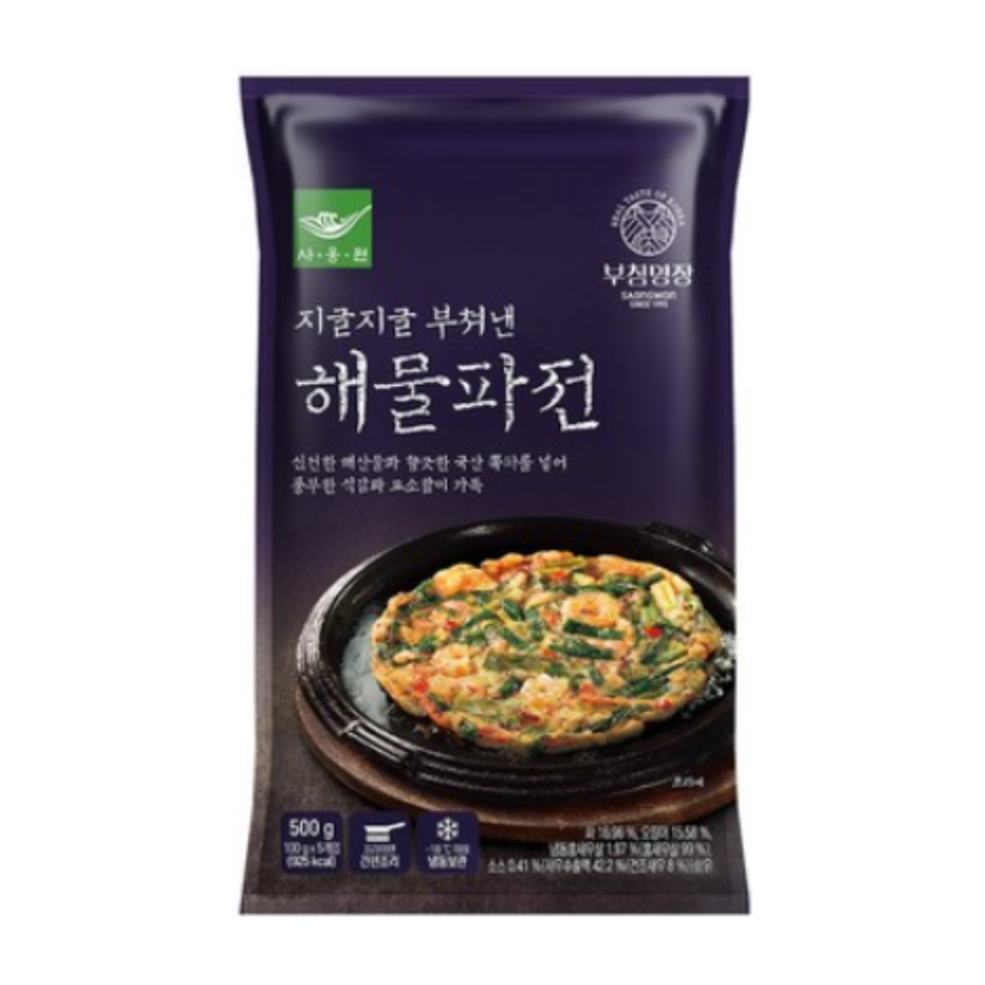 사옹원) 제대로만든 해물파전_ SEAFOOD AND GREEN ONION PANCAKE 500G