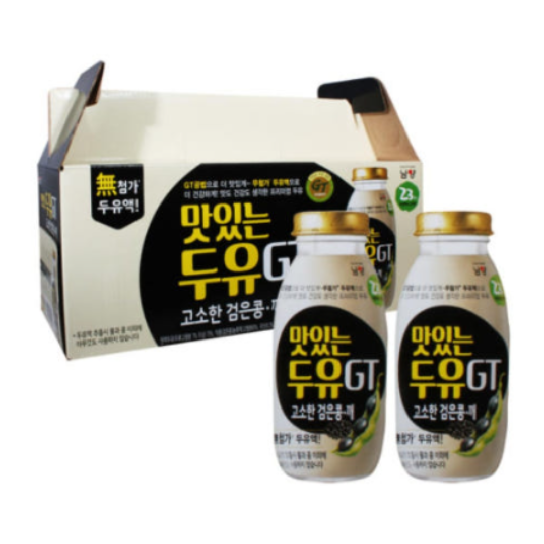 남양) 맛있는두유 GT-병(고소한 검은콩, 깨)_ GT SOYMILK GLASS(BLACK BEAN & BLACK SESAME) 200ML*10