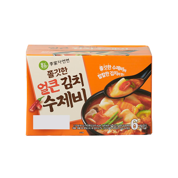이가자연면 김치수제비(봉지)_IGA) KIMCHI KOREAN PASTA(SUJEBI)