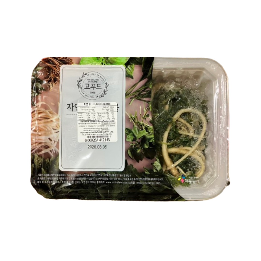 하늘농가) 냉동 냉이_ FROZEN BOILED SHEPHERD'S PURSE 250G