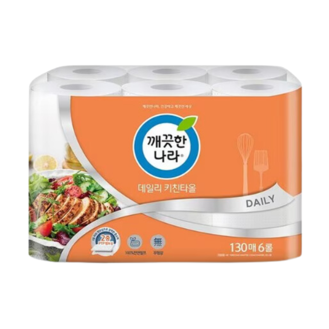 깨끗한 나라) 키친타올_ KITCHEN TOWEL 130P*6