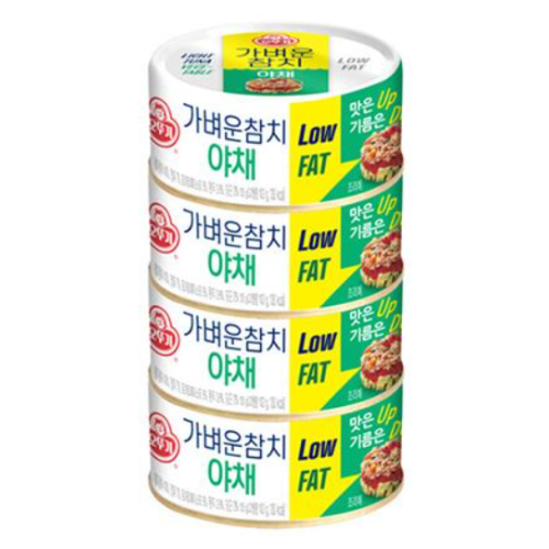 오뚜기) 가벼운참치(4번들)_CANNED TUNA(4BUNDLE)