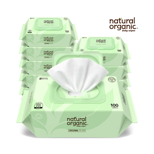 오가닉네이쳐) 네츄럴 오가닉 물티슈_ WET WIPES 100SHT*10