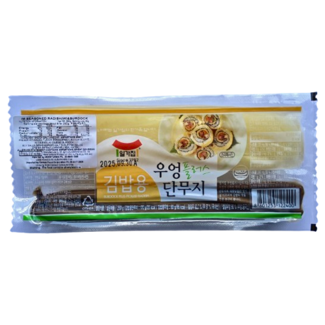 일가집) 우엉+단무지 황/백_ SLICED BURDOCK + RADISH 250G