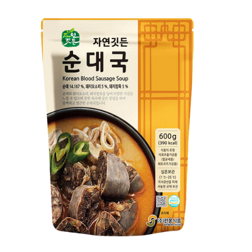 선봉식품) 자연깃든 순대국_ KOREAN SAUSAGE SOUP (SUNDAE SOUP) 600G