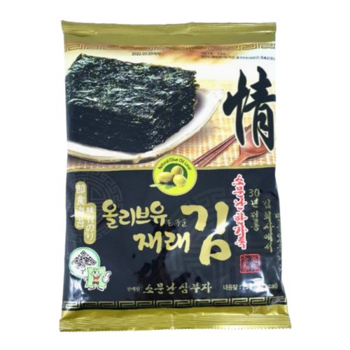 삼부자) 올리브 재래김 전장 3팩_ OLIVE SEAWEED 25G*3
