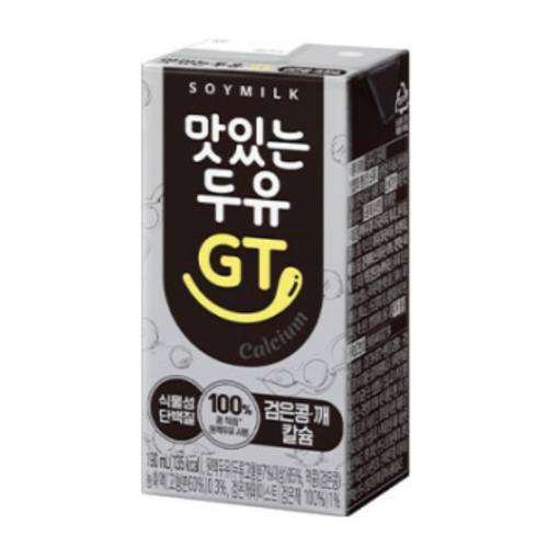 남양) 맛있는두유 GT-팩(깨,칼슘 검은콩)_ GT SOYMILK PACK(BLACK BEAN & SESAME SEED) 190ML*16