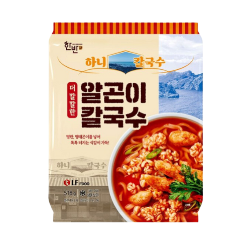 LF) 알곤이칼국수_ WHITE NOODLES WITH POLLACK ROE SOUP 523G