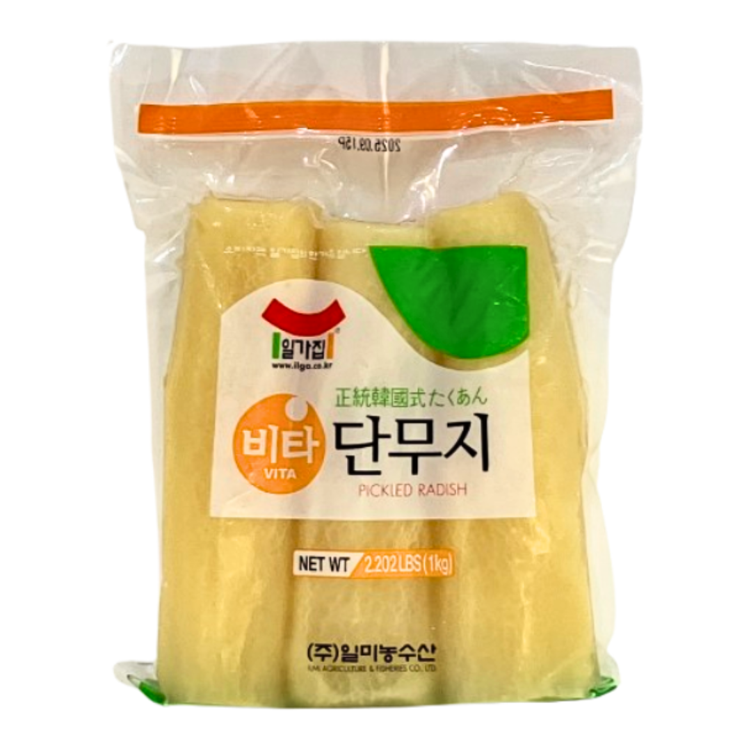 일가집) 단무지 스시용 3입통 황/백 _ PICKLED RADISH FOR SUSHI 1KG-3P
