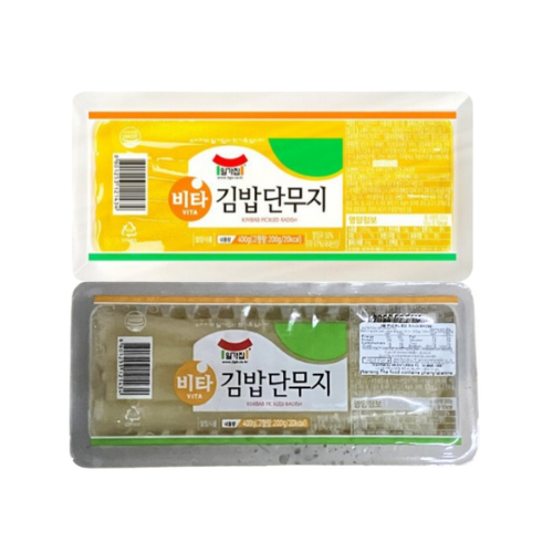일가집) 김밥단무지 황/백_ PICKLED RADISH FOR KIMBAB 400g