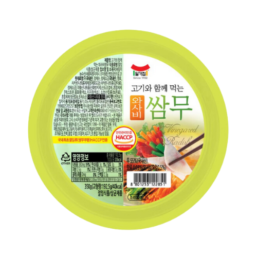 일가집) 쌈무(와사비맛)_ VINEGAR RADISH (WASABI) 350G