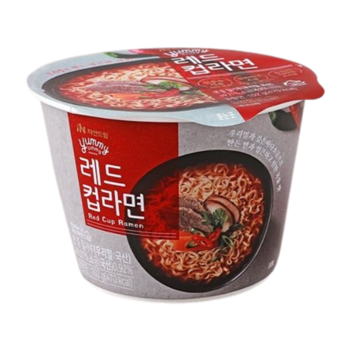 자연드림) 야미야미 레드컵라면(매운맛_ YUMMY RED CUP RAMEN(SPICY) 102G / 66G*6