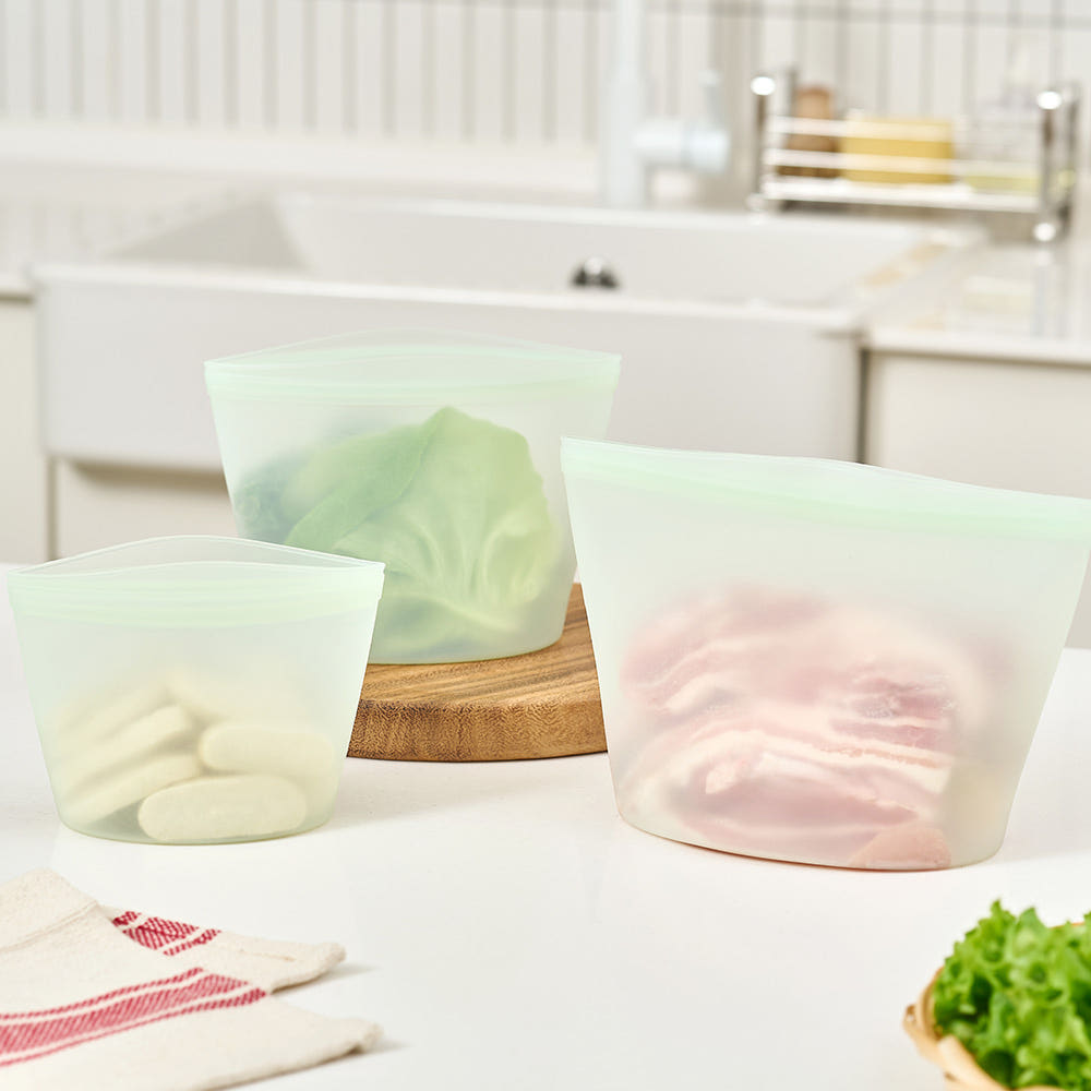 바겐슈타인 바겐실리콘 지퍼백3종세트_WAGENSTEIN) WAGEN SILICONE ZIPPER BAG 3-PIECE SET