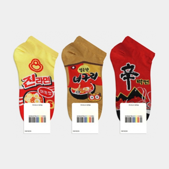 K-푸드 단목양말 시리즈_K-Food Short Socks Series