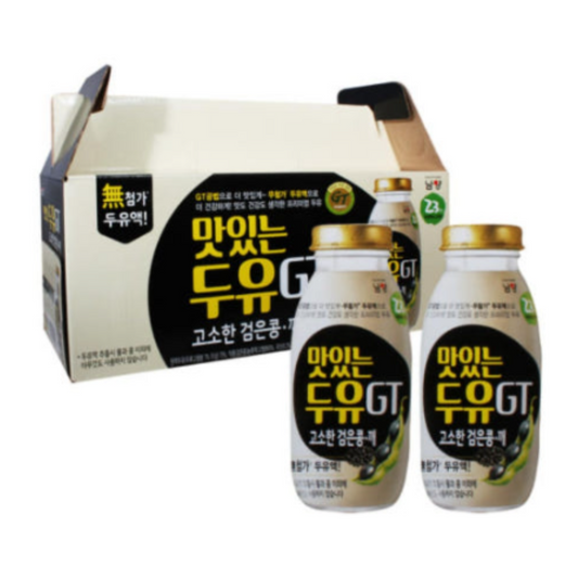 남양) 맛있는두유 GT-병(고소한 검은콩, 깨)_ GT SOYMILK GLASS(BLACK BEAN & BLACK SESAME) 200ML*10