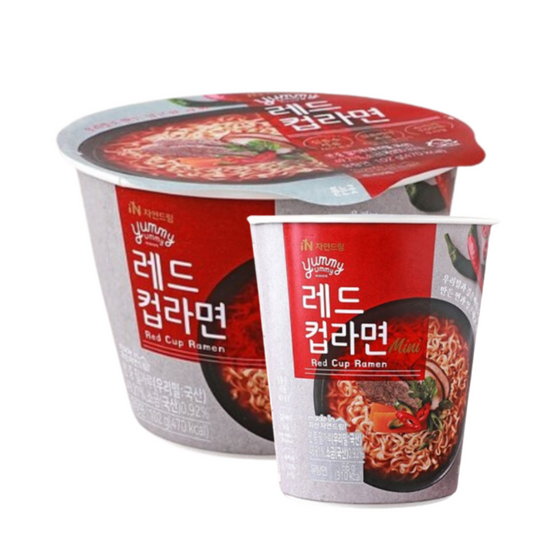 자연드림) 야미야미 레드컵라면(매운맛_ YUMMY RED CUP RAMEN(SPICY) 102G / 66G*6