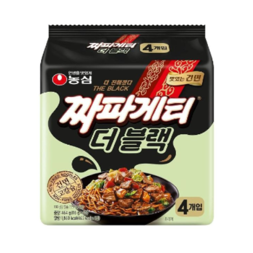 농심) 짜파게티 더블랙(멀티)_JJAPAGETTI THE BLACK 116G*4
