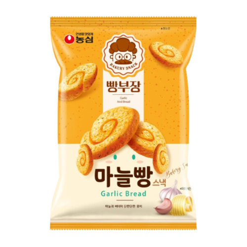 농심) 빵부장 마늘빵_BREAD MASTER-GARLIC BREAD 55G