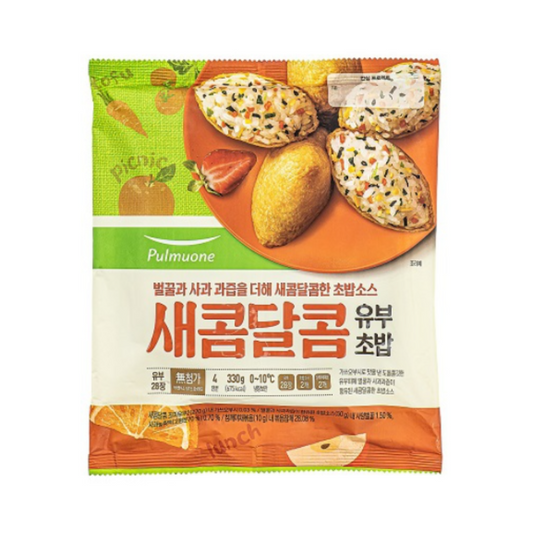 풀무원) 새콤달콤유부_ SWEET AND SOUR FRIED TOFU POUCHES 330G