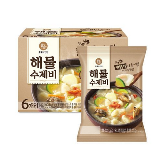 이가자연면 해물수제비(멀티)_IGA) KOREAN SEAFOOD PASTA WITH SOUP BASE