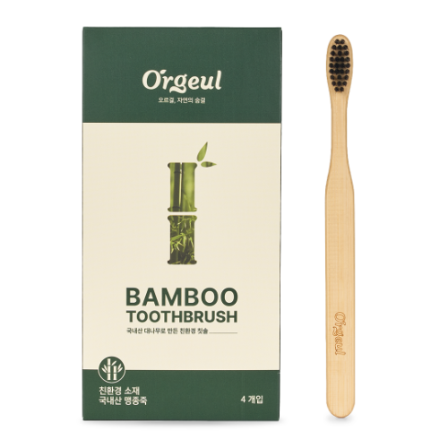 오르결) 친환경 대나무 칫솔(4ea/8ea)_BAMBOO TOOTHBRUSH
