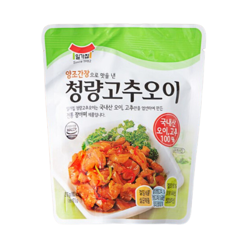 일가집) 청량고추오이_ PICKLED CUCUMBER & PEPPER 250G