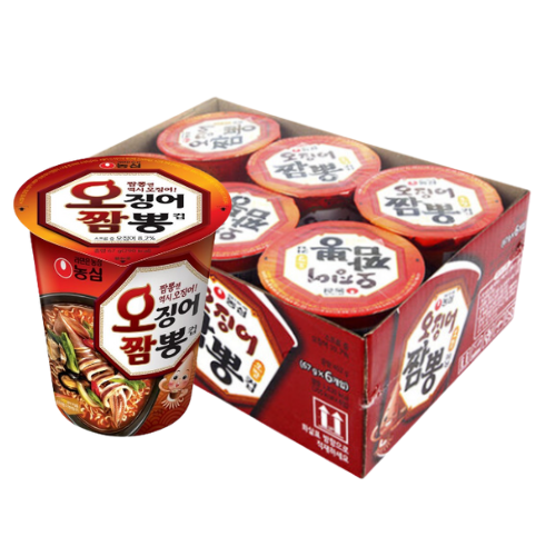 농심) 오징어짬뽕(컵)_OJINGEO JJAMPPONG(CUP) 67G*6