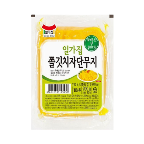 일가집) 쫄깃 치자단무지(반찬용)_  SLICED RADISH FOR DISH 200G