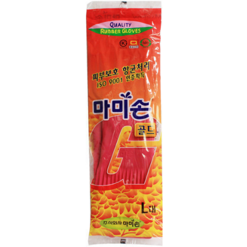 마미손) 고무장갑 (특대/대/중/소)_ RUBBER GLOVES (XL/L/M/S) 10PAIR