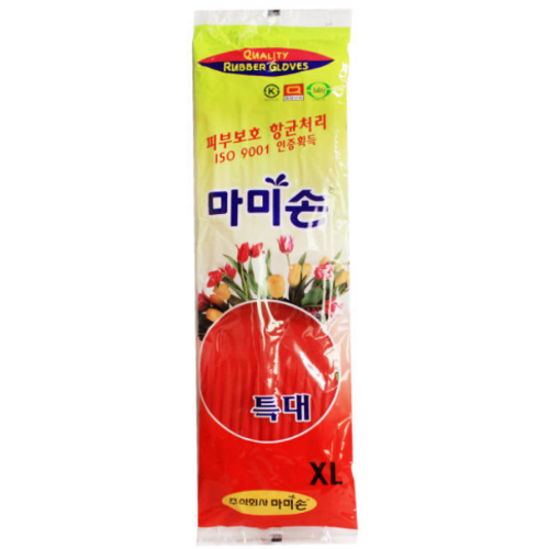 마미손) 고무장갑 (특대/대/중/소)_ RUBBER GLOVES (XL/L/M/S) 10PAIR