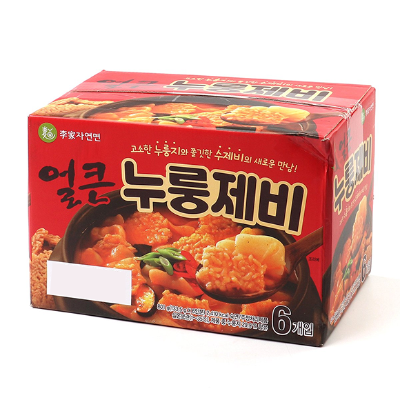 이가자연면 얼큰누룽제비(멀티)_IGA) SPICY KOREAN PASTA(SUJEBI) WITH CRUST OVERCOOKED RICE