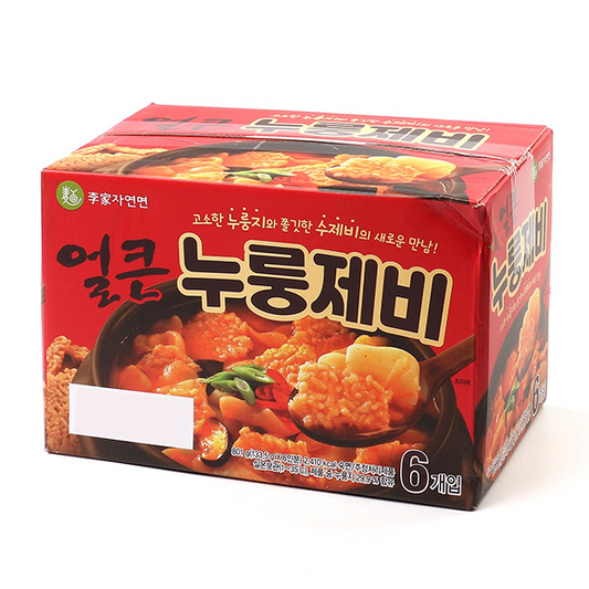 이가자연면 얼큰누룽제비(멀티)_IGA) SPICY KOREAN PASTA(SUJEBI) WITH CRUST OVERCOOKED RICE