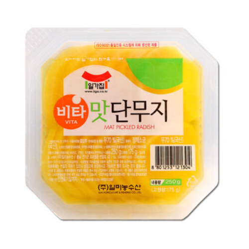 일가집) 맛단무지 (반찬용 슬라이스) 황/백_ SLICED RADISH FOR DISH 250G