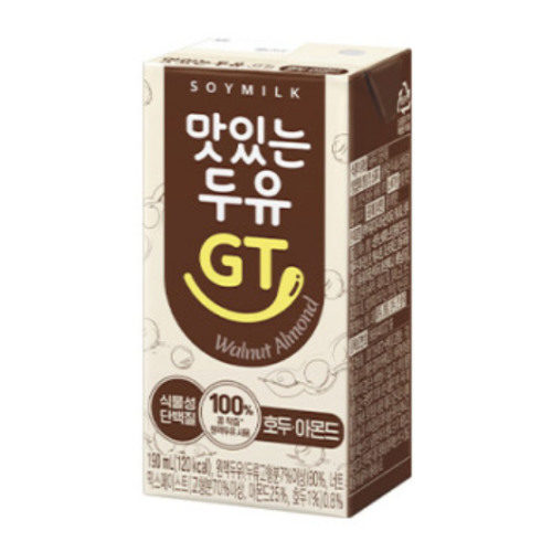 남양) 맛있는두유 GT-팩(검은콩,호두,아몬드)_ GT SOYMILK PACK(BLACK BEAN, WALNUT, ALMOND 190ML*16